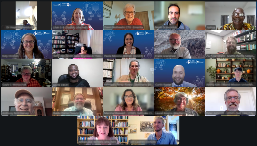 Attendees of CSTE Cohort 3 smile during a zoom meeting.